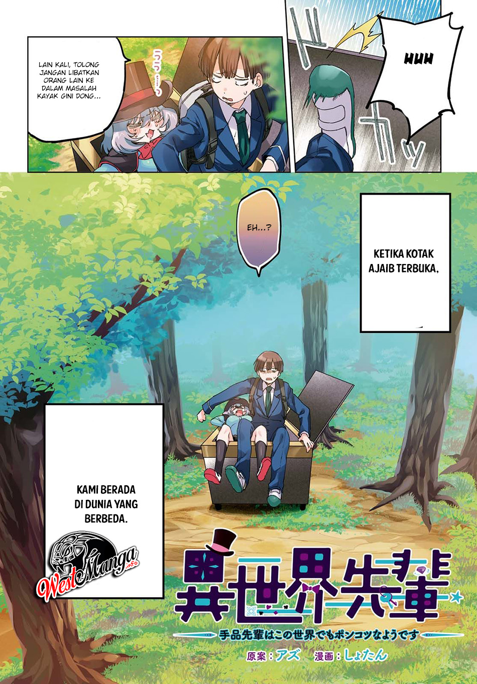 Isekai Senpai – Tejina Senpai Wa Kono Sekai Demo Ponkotsuna Youdesu chapter 1